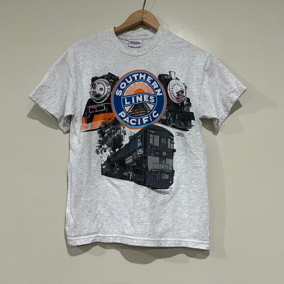 Vintage Southern Lines Pacific Train Tee Shirt - Picture 1 of 6